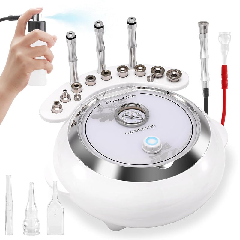 TopDirect Diamond Microdermabrasion Machine, 3 IN 1 Professional Dermabrasion Skincare Device for Adjustable Suction Facial Treatment (Suction Power: 0-68cmHg) - Image 1